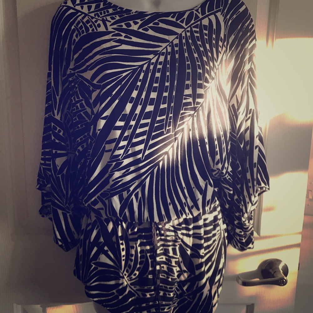Black and White Blouse Medium